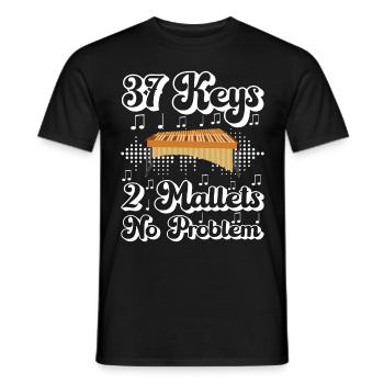 Vibraphon Vibraphonist - Männer T-Shirt - Schwarz - Vorne - AI Model Male 178 light (178cm)