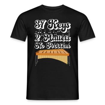 Vibraphon, vibraphoniste - T-shirt homme - noir - Devant - AI Model Male 178 light (178cm)