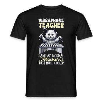 Vibraphon Vibraphonist - Männer T-Shirt - Schwarz - Vorne - AI Model Male 178 light (178cm)