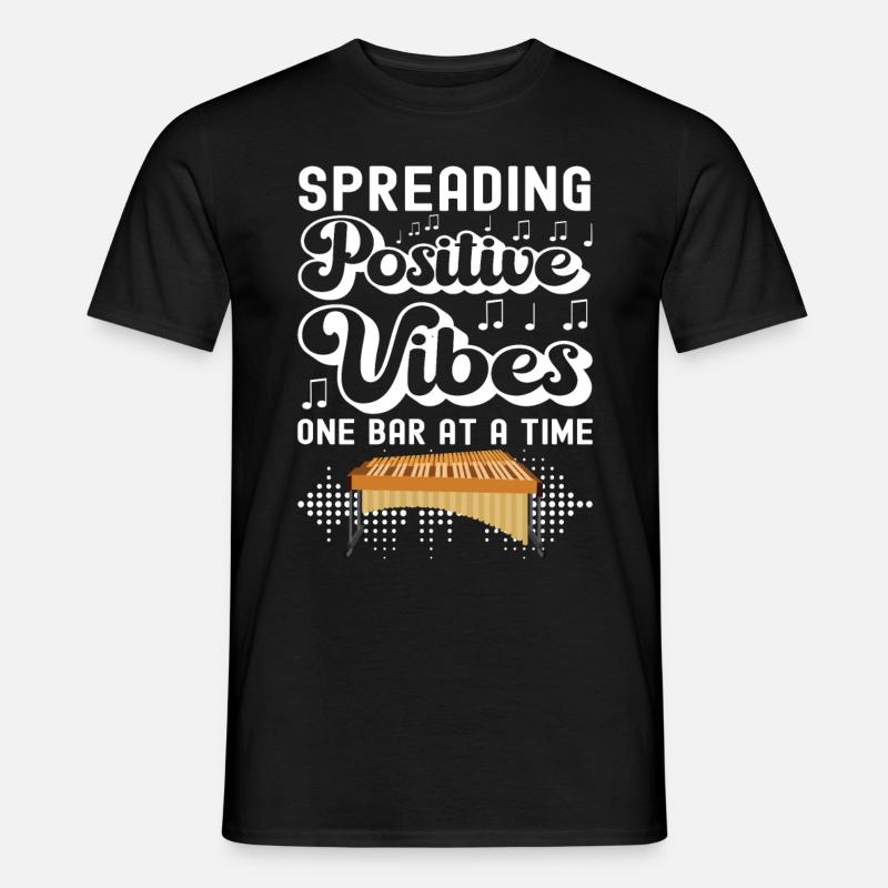 Vibraphon, vibraphonist - Men's T-shirt - black