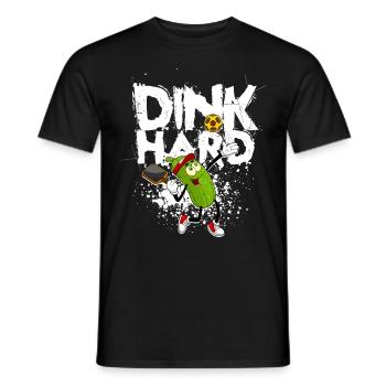 Pickleball Dink Hard - T-shirt homme - noir - Devant - AI Model Male 178 light (178cm)
