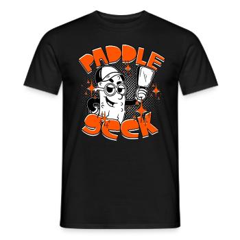 Pickleball Paddle Seek - Men's T-Shirt - black - Front - AI Model Male 178 light (178cm)
