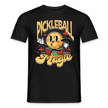 Pickleball Pickleball Magie - T-shirt homme - noir - Devant - AI Model Male 178 light (178cm)