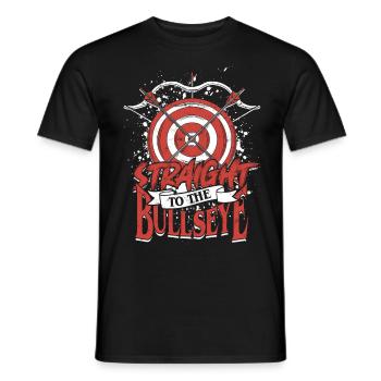 Archery Straight to the bullseye - Men's T-Shirt - black - Front - AI Model Male 178 light (178cm)