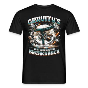 Breakdance B-boy Stunt Street Dancer - Men's T-Shirt - black - Front - AI Model Male 178 light (178cm)
