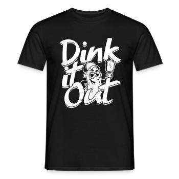 Pickleball Dink It Out - Männer T-Shirt - Schwarz - Vorne - AI Model Male 178 light (178cm)