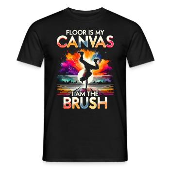 Breakdance B-boy Stunt Street Dancer - Men's T-Shirt - black - Front - AI Model Male 178 light (178cm)