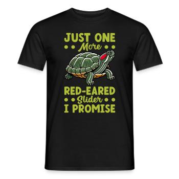 Tortue Tortue à oreilles rouges - T-shirt homme - noir - Devant - AI Model Male 178 light (178cm)