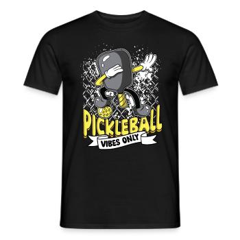 Pickleball Pickleball Pickleball Vibes uniquement - T-shirt homme - noir - Devant - AI Model Male 178 light (178cm)