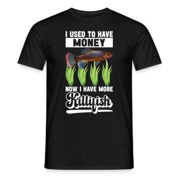 Killifish Quarium Fish - Men's T-Shirt - black - Front - AI Model Male 178 light (178cm)