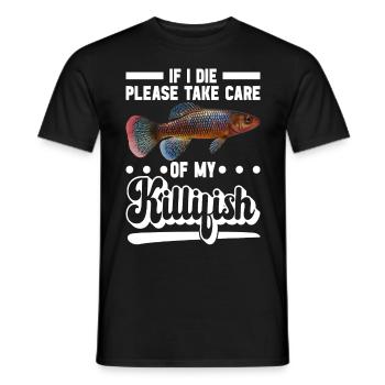 Killifish Quarium Fish - Men's T-Shirt - black - Front - AI Model Male 178 light (178cm)