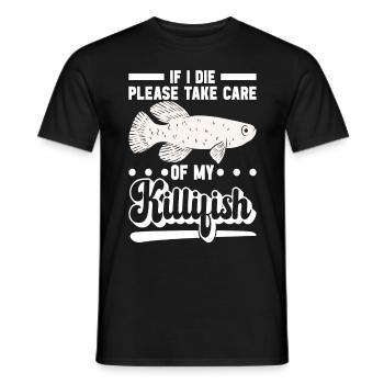 Killifish Quarium Fish - Men's T-Shirt - black - Front - AI Model Male 178 light (178cm)