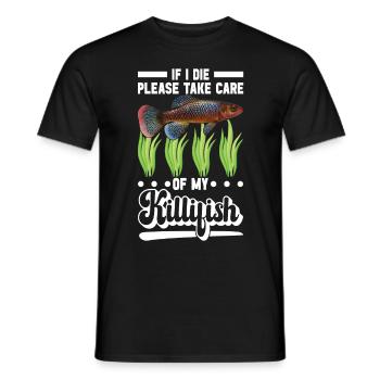 Killifisch Quarium Fische - Männer T-Shirt - Schwarz - Vorne - AI Model Male 178 light (178cm)