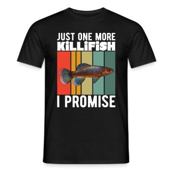 Killifish Quarium Fish - Men's T-Shirt - black - Front - AI Model Male 178 light (178cm)