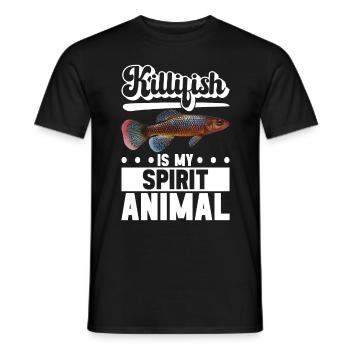 Killifish Quarium Fish - Men's T-Shirt - black - Front - AI Model Male 178 light (178cm)