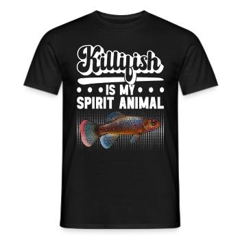 Killifish Quarium Fish - Men's T-Shirt - black - Front - AI Model Male 178 light (178cm)