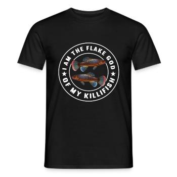 Killifisch Quarium Fische - Männer T-Shirt - Schwarz - Vorne - AI Model Male 178 light (178cm)