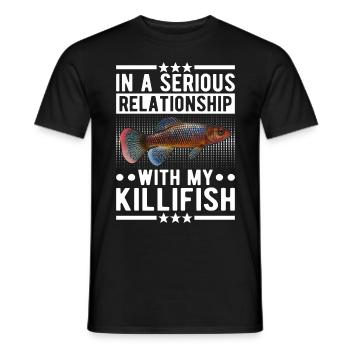 Killifish Quarium Fish - Men's T-Shirt - black - Front - AI Model Male 178 light (178cm)