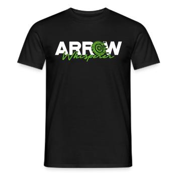 Archer à l’arc Flèche Chuchoteur - T-shirt homme - noir - Devant - AI Model Male 178 light (178cm)