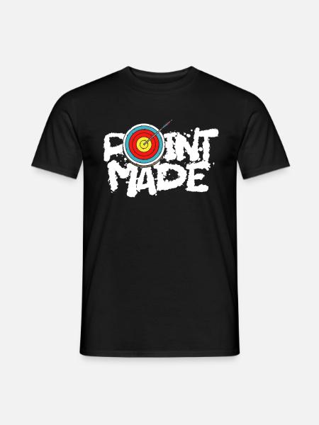 Tiro con l'arco Punto dell'arciere realizzato - T-shirt uomo - nero