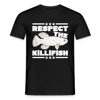 Killifish Quarium Fish - Men's T-Shirt - black - Front - AI Model Male 178 light (178cm)