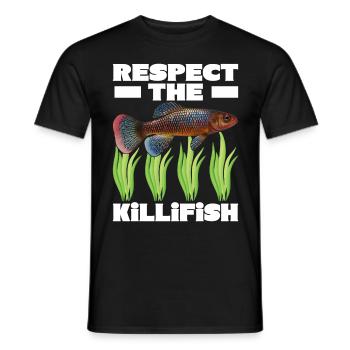 Killifisch Quarium Fische - Männer T-Shirt - Schwarz - Vorne - AI Model Male 178 light (178cm)