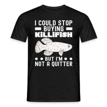 Killifish Quarium Fish - Men's T-Shirt - black - Front - AI Model Male 178 light (178cm)