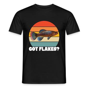 Killifish Quarium Fish - Men's T-Shirt - black - Front - AI Model Male 178 light (178cm)