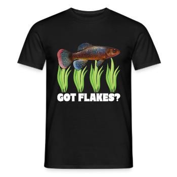 Killifisch Quarium Fische - Männer T-Shirt - Schwarz - Vorne - AI Model Male 178 light (178cm)