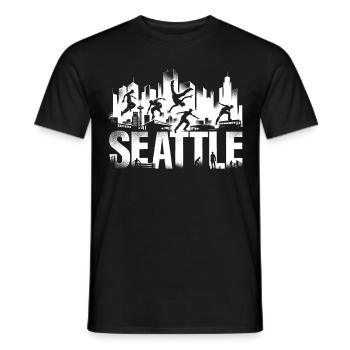 Parkour Parkour Runner Freerunning Freerunner - T-shirt homme - noir - Devant - AI Model Male 178 light (178cm)