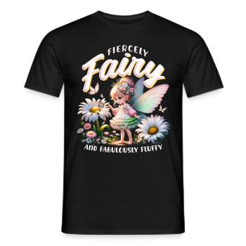 Fairy Fiercely fairy and fabulously fluffy - Men's T-Shirt - black - Front - AI Model Male 178 light (178cm)