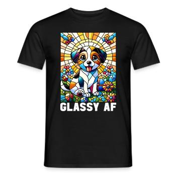 Vitrail artiste Vitrail Art - T-shirt homme - noir - Devant - AI Model Male 178 light (178cm)