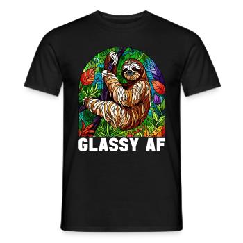 Vitrail artiste Vitrail Art - T-shirt homme - noir - Devant - AI Model Male 178 light (178cm)