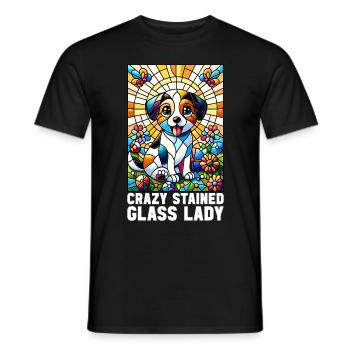 Vitrail artiste Vitrail Art - T-shirt homme - noir - Devant - AI Model Male 178 light (178cm)