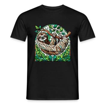 Vitrail artiste Vitrail Art - T-shirt homme - noir - Devant - AI Model Male 178 light (178cm)