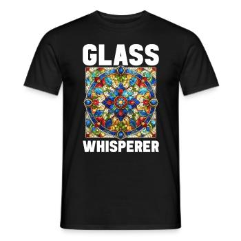 Vitrail artiste Vitrail Art - T-shirt homme - noir - Devant - AI Model Male 178 light (178cm)