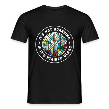 Vitrail artiste Vitrail Art - T-shirt homme - noir - Devant - AI Model Male 178 light (178cm)