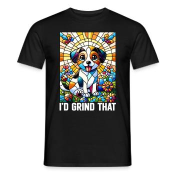 Vitrail artiste Vitrail Art - T-shirt homme - noir - Devant - AI Model Male 178 light (178cm)