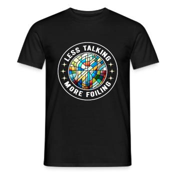 Vitrail artiste Vitrail Art - T-shirt homme - noir - Devant - AI Model Male 178 light (178cm)