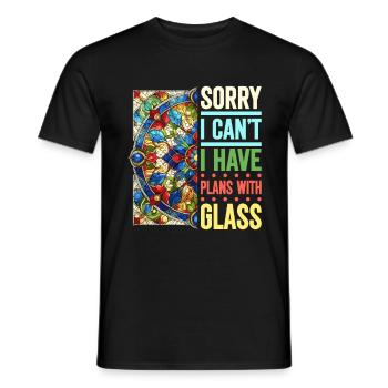 Vitrail artiste Vitrail Art - T-shirt homme - noir - Devant - AI Model Male 178 light (178cm)