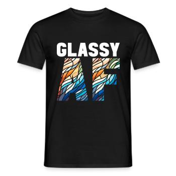Vitrail artiste Vitrail Art - T-shirt homme - noir - Devant - AI Model Male 178 light (178cm)