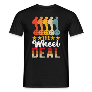 EUC Monowheel - Men's T-Shirt - black - Front - AI Model Male 178 light (178cm)
