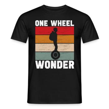 EUC Monowheel - Men's T-Shirt - black - Front - AI Model Male 178 light (178cm)