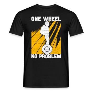 EUC Monowheel - Männer T-Shirt - Schwarz - Vorne - AI Model Male 178 light (178cm)