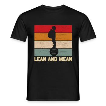 EUC Monowheel - Männer T-Shirt - Schwarz - Vorne - AI Model Male 178 light (178cm)