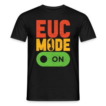 EUC Monowheel - Männer T-Shirt - Schwarz - Vorne - AI Model Male 178 light (178cm)