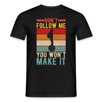 EUC Monoroue - T-shirt homme - noir - Devant - AI Model Male 178 light (178cm)