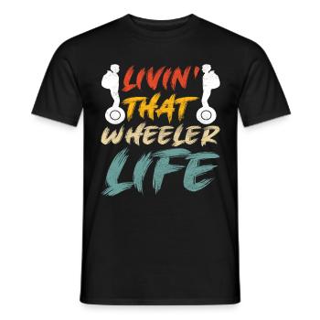 EUC Monowheel - Men's T-Shirt - black - Front - AI Model Male 178 light (178cm)