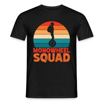 EUC Monowheel - Männer T-Shirt - Schwarz - Vorne - AI Model Male 178 light (178cm)