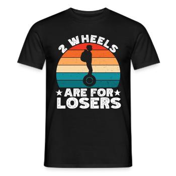EUC Monowheel - Men's T-Shirt - black - Front - AI Model Male 178 light (178cm)